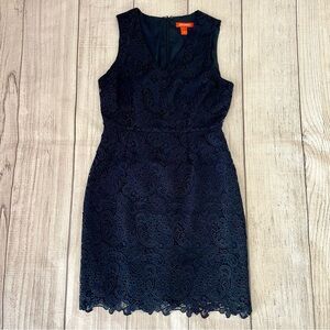 JOE FRESH Women’s Sleeveless Navy Blue Lace Dress Size 4